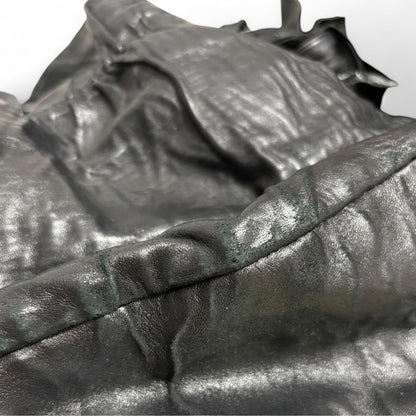 Prada - Black Leather Handbag Side Bows