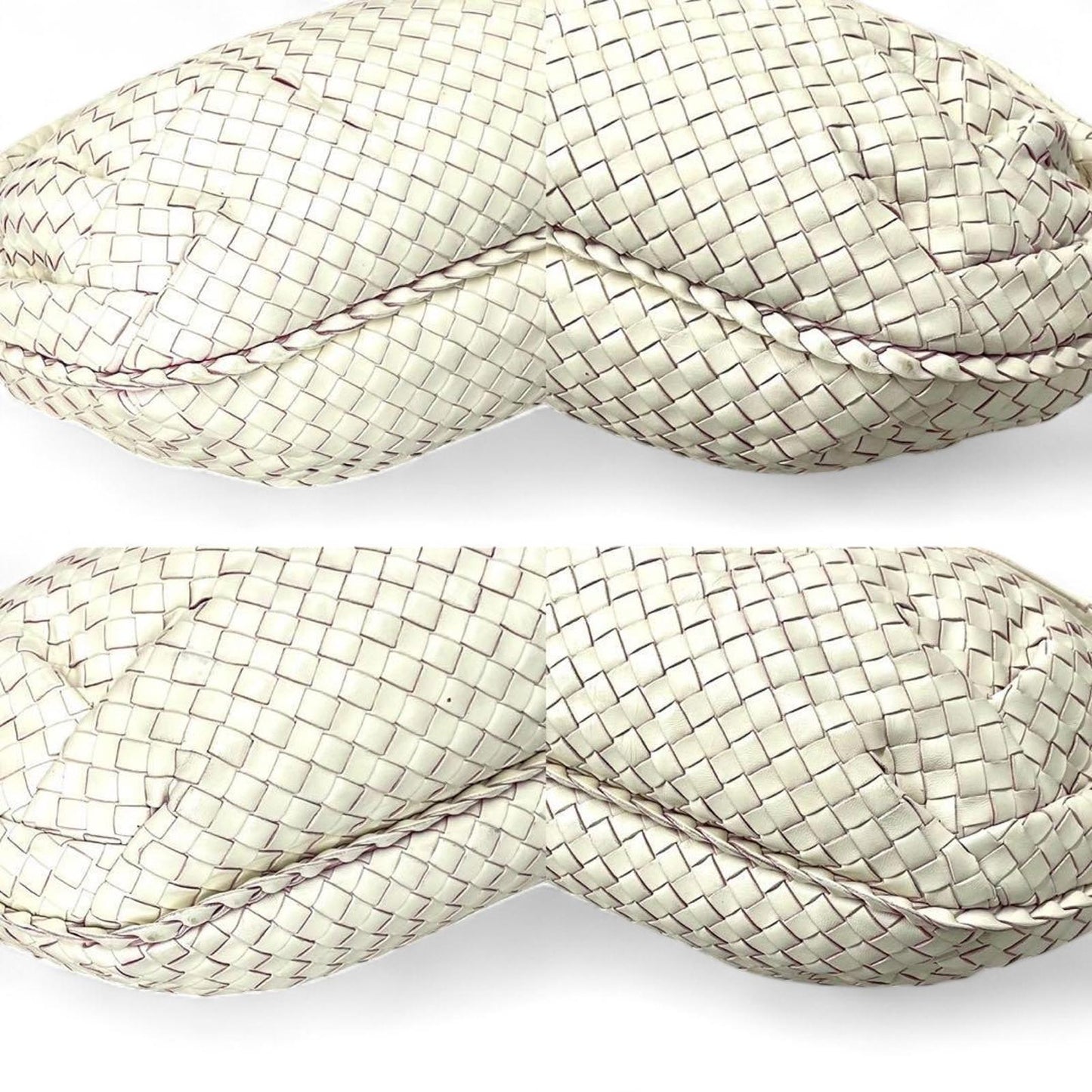 Bottega Veneta - Intrecciato White Leather Hobo Bag