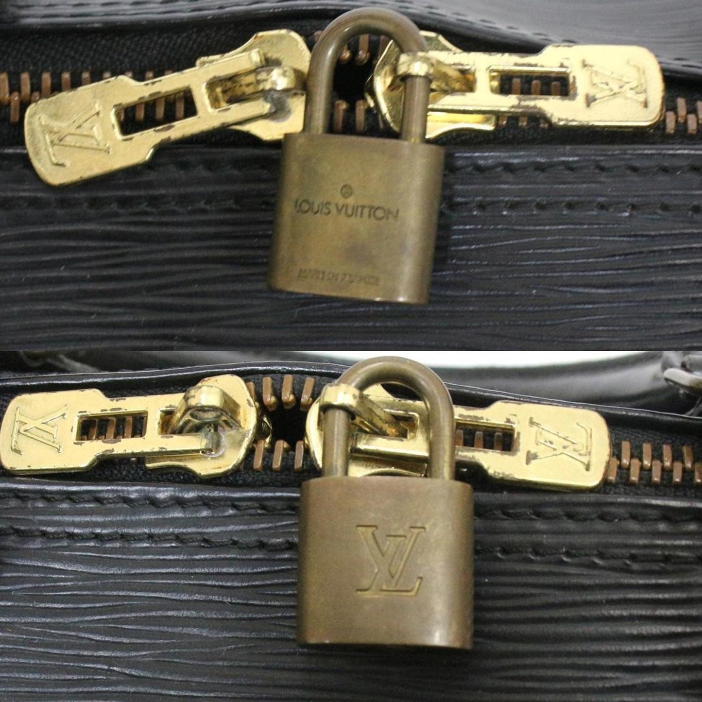 Louis Vuitton - Black Epi Leather Travel Bag