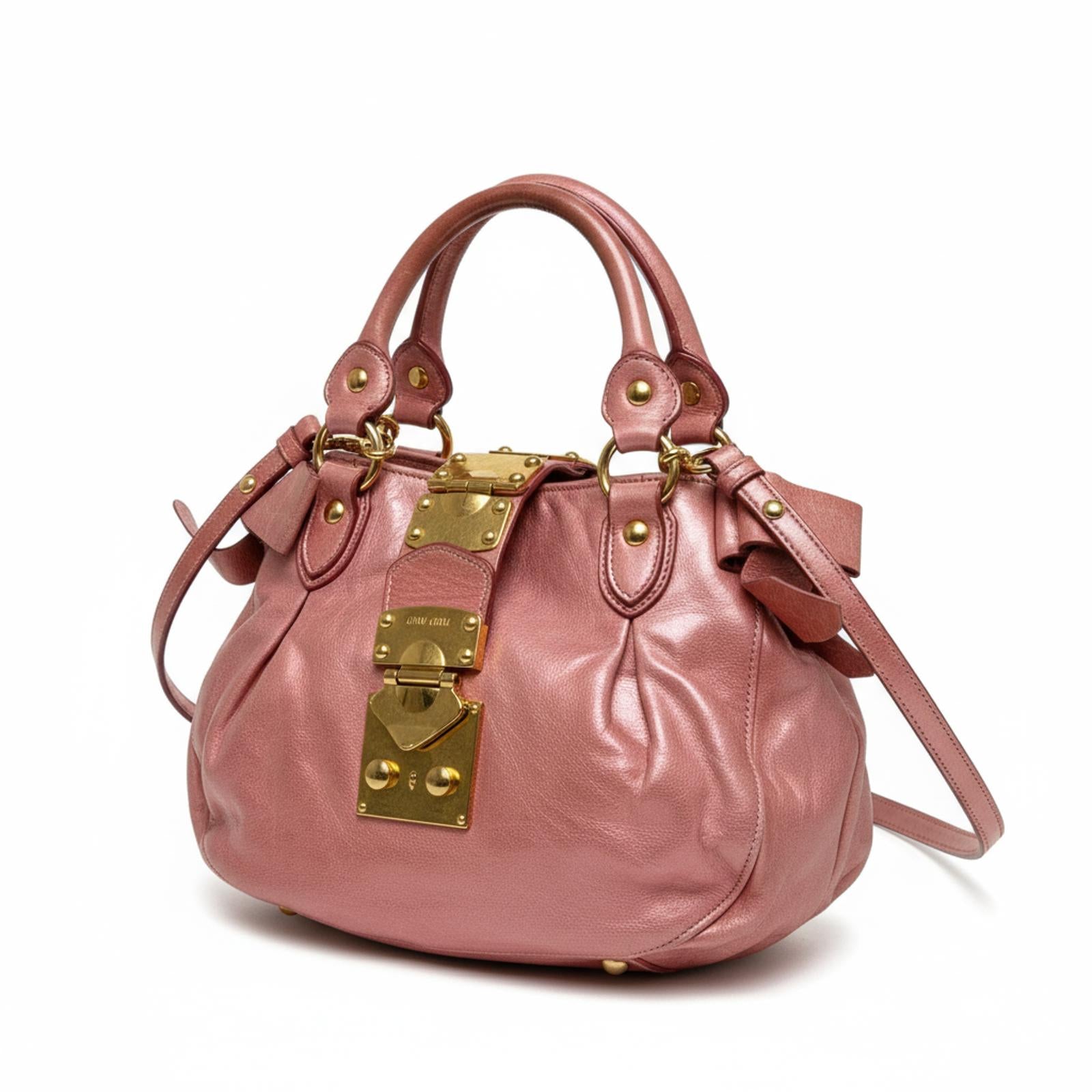 Miu Miu - Pink Leather Satchel Bag