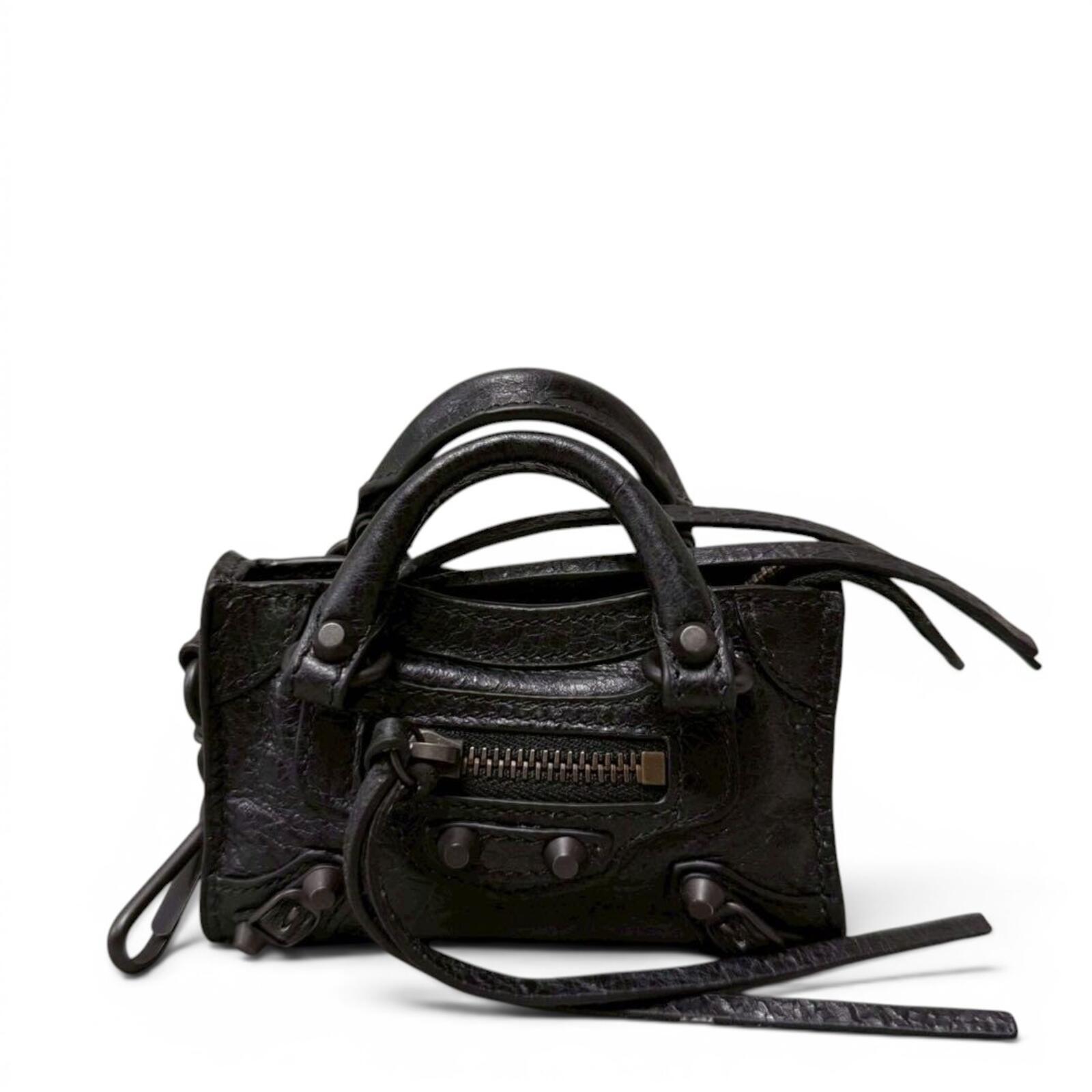 Balenciaga - Classic Nano City Black Leather Handbag