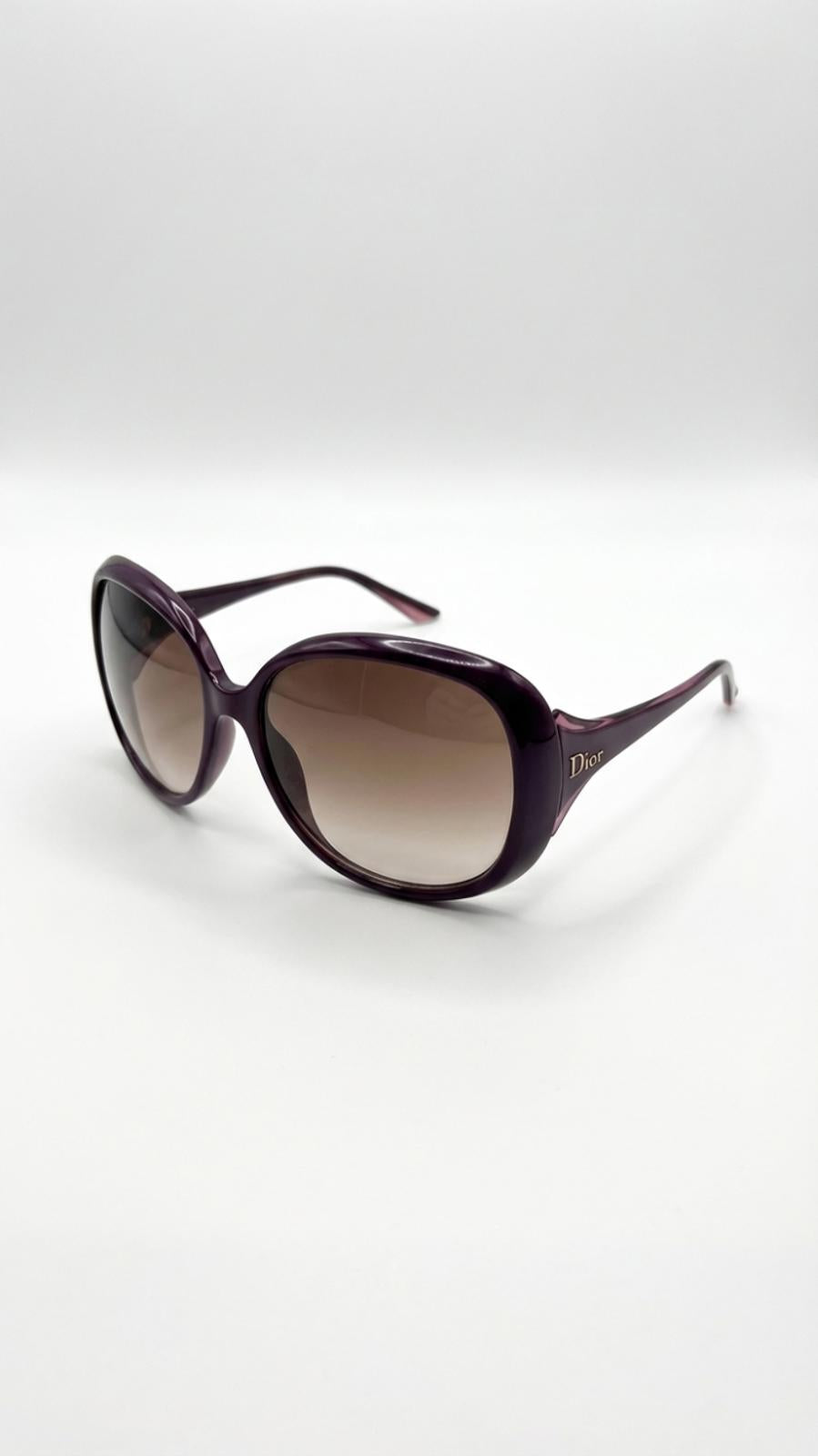 Dior - Purple Oversized Sunglasses with Gradient Lenses