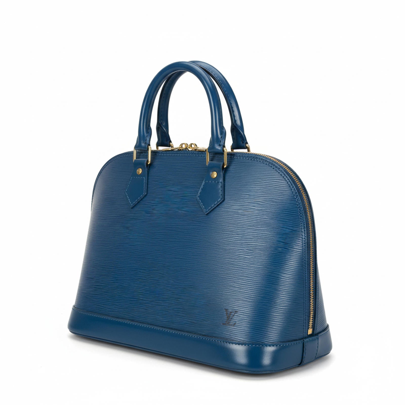 Louis Vuitton - Blue Epi Leather Alma PM Handbag